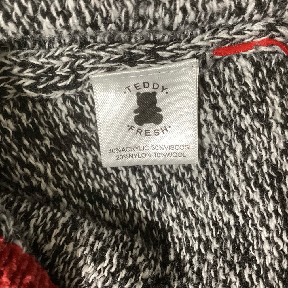 Teddy Fresh x Peanuts Knit Sweater Snoopy Woodstock Oversized XS - Picture 7 of 8